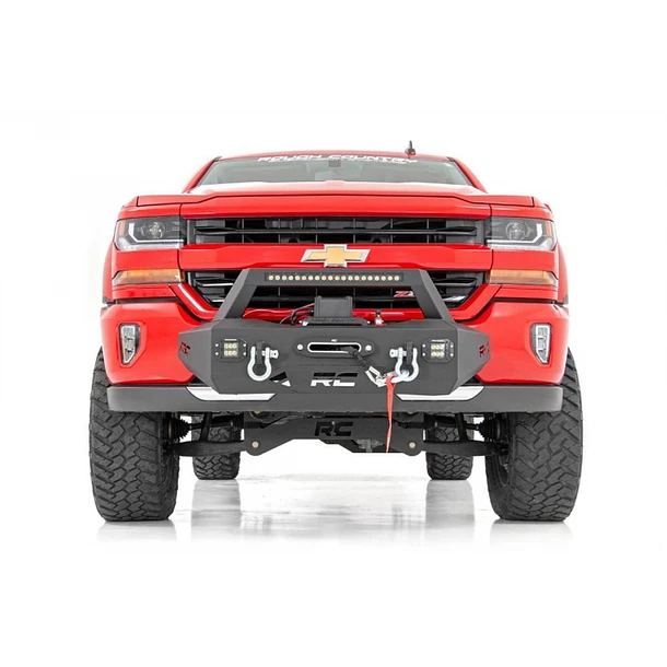 BUMPER KIT DE MONTAJE Rough Country DE WINCHE EXO - CHEVY SILVERADO 1500 2WD / 4WD (2007-2018)