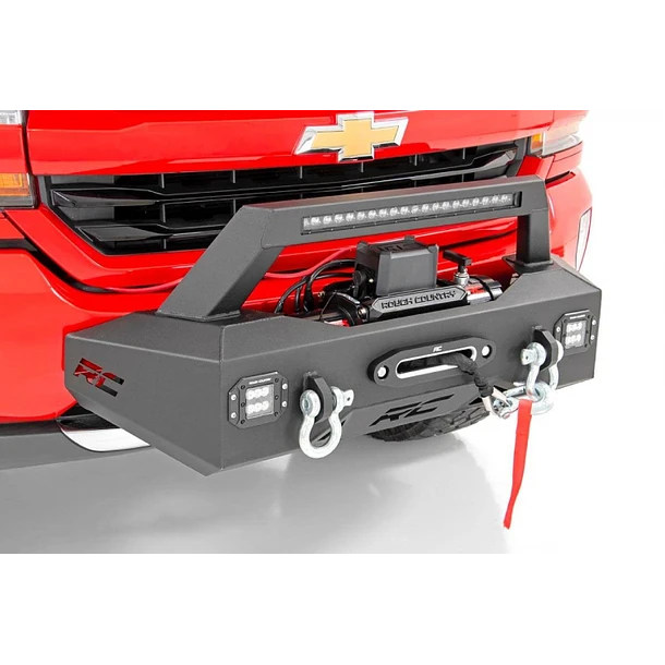 BUMPER KIT DE MONTAJE Rough Country DE WINCHE EXO - CHEVY SILVERADO 1500 2WD / 4WD (2007-2018)
