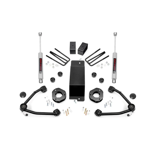 Kit de Levante 3.5 Con Bandeja Rough Country - Chevrolet Silverado 2007+