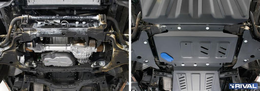 PACK DE SKID PLATE (4 PLACAS DE ACERO 3mm) RIVAL MERCEDES-BENZ X-CLASS 2017+