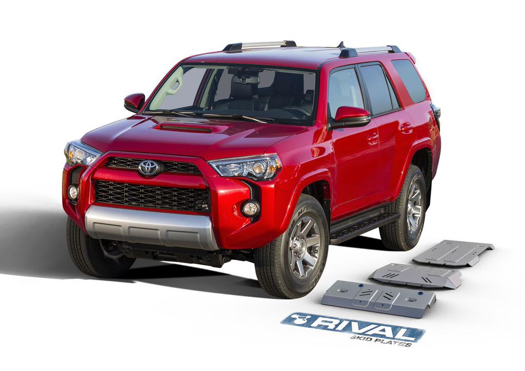 PACK DE SKID PLATE (3 PLACAS DE ACERO 3mm) RIVAL TOYOTA FJ CRUISER 2010+