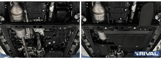 PROTECCION INFERIOR CAJA DE TRANSFERENCIA Y ESTANQUE ADBLUE EURO 6 RIVAL TOYOTA HILUX