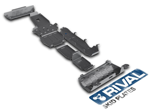 PACK DE SKID PLATE (7 PLACAS DE ACERO 3mm) RIVAL JEEP WRANGLER JK 2007-2018