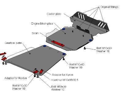 PROTECCION INFERIOR ESTANQUE RIVAL SSANGYONG ACTYON SPORT