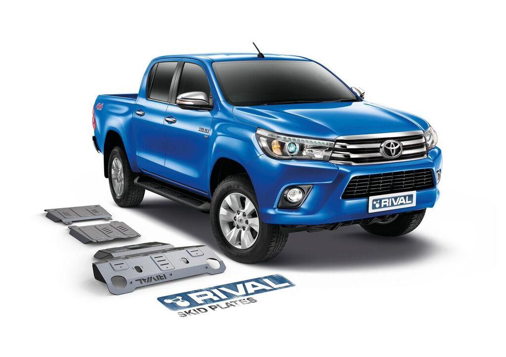 PROTECION INFERIOR - (3 PLACAS DE ACERO 3mm) E5 RIVAL TOYOTA HILUX REVO 2015+