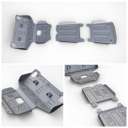 PROTECION INFERIOR - (3 PLACAS DE ACERO 3mm) E5 RIVAL TOYOTA HILUX REVO 2015+