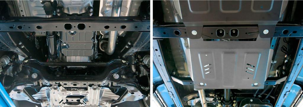 PROTECION INFERIOR - (3 PLACAS DE ACERO 3mm) E5 RIVAL TOYOTA HILUX REVO 2015+