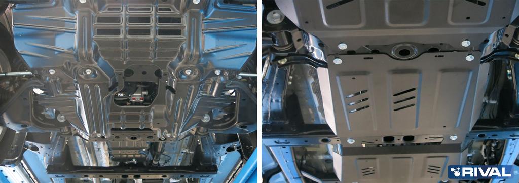 PROTECION INFERIOR - (3 PLACAS DE ACERO 3mm) E5 RIVAL TOYOTA HILUX REVO 2015+