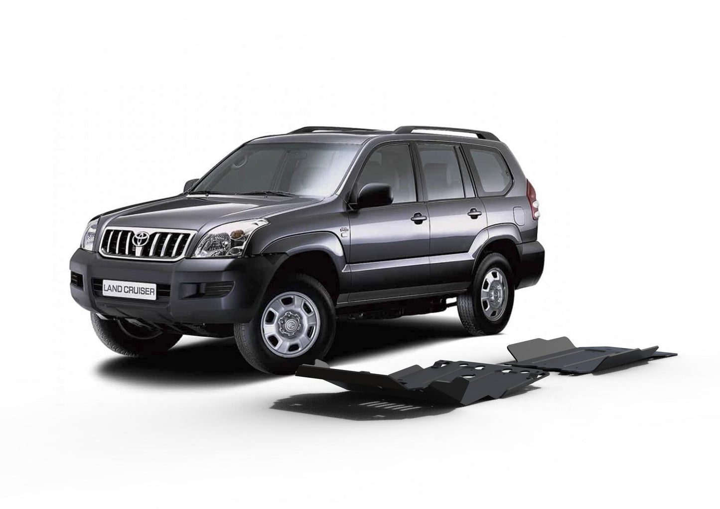 PACK DE SKID PLATE (3 PLACAS DE ACERO 3mm) RIVAL TOYOTA LANDCRUISER PRADO SERIE 120 2005-2009