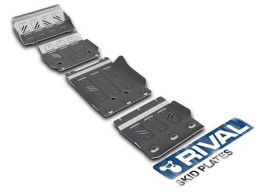 PACK DE SKID PLATE (4 PLACAS DE ACERO 3mm) RIVAL TOYOTA LANDCRUISER PRADO SERIE 90
