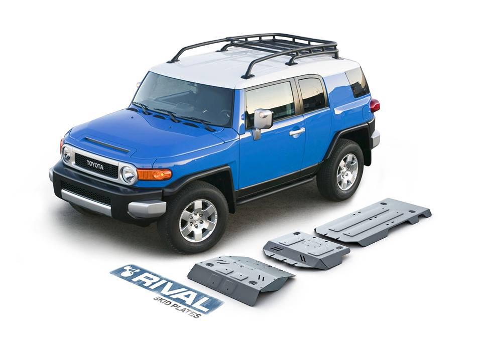 PACK DE SKID PLATE (3 PLACAS DE ACERO 3mm) RIVAL TOYOTA FJ CRUISER 2010+