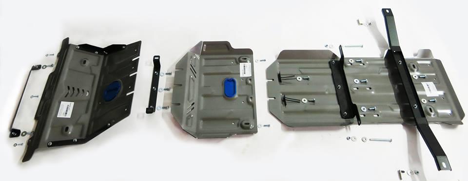 PACK DE SKID PLATE (3 PLACAS DE ACERO 3mm) RIVAL TOYOTA FJ CRUISER 2010+