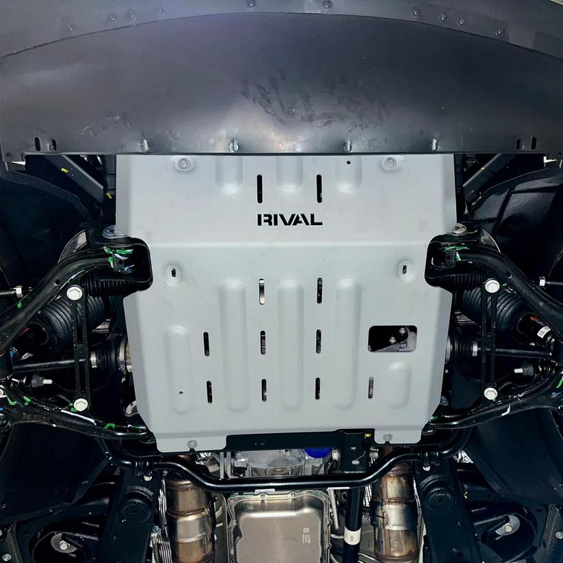 SKID PLATE DE ALUMINIO 6MM RIVAL CHEVROLET SILVERADO 2019-2024 - CHEVROLET TAHOE 2021-2024 - CADILLAC ESCALADE 2020-2024 - GMC YUKON 2021+ - GMC SIERRA 2019-2024