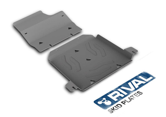 PACK DE SKID PLATE (2 PLACAS DE ACERO 3mm) RIVAL LAND ROVER DEFENDER 110