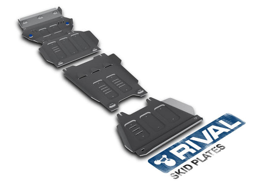 PACK DE SKID PLATE (4 PLACAS DE ACERO 3mm) RIVAL CHEVROLET D-MAX 2014