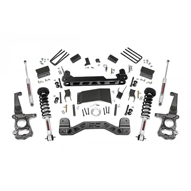 KIT DE SUSPENSION ROUGH COUNTRY CON COILS OVER DE 4 PULGADAS - FORD F150 4WD (2015-2020)
