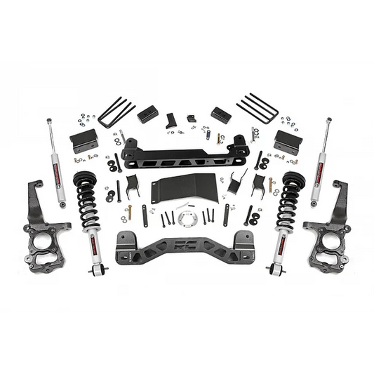 KIT DE SUSPENSION ROUGH COUNTRY CON COILS OVER DE 4 PULGADAS - FORD F150 4WD (2015-2020)