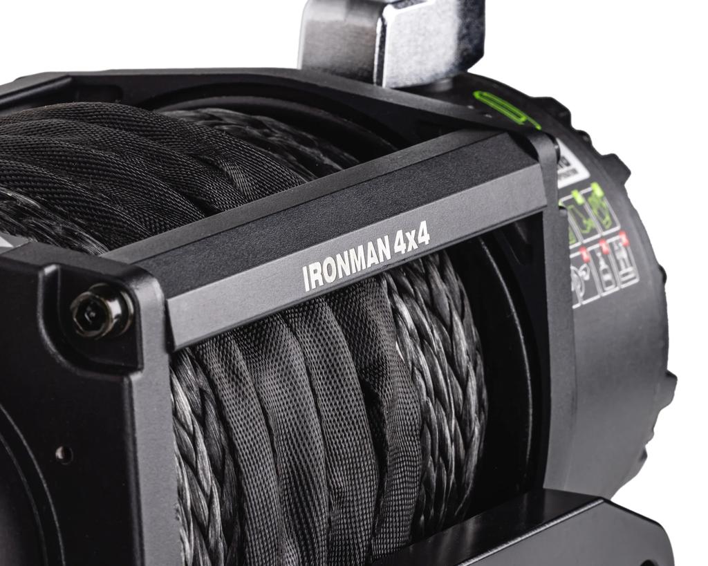 WINCH FRONTIER - DE 12000LB CON PIOLA SINTETICA IRONMAN4X4