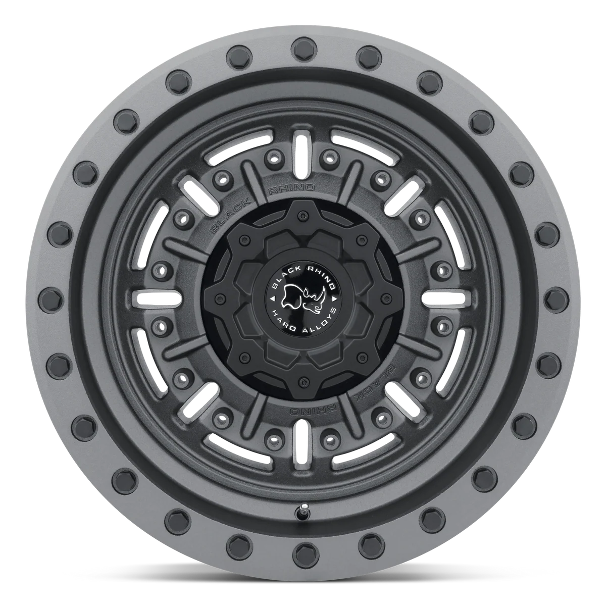 17X8.5 6X139.7/-18 Black Rhino Abrams Textured Matte Gunmeta