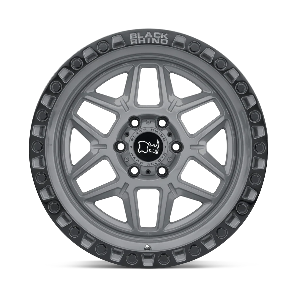 17X9.0 5X127/-18 Black Rhino Kelso Battleship Gray W/Blk Lip
