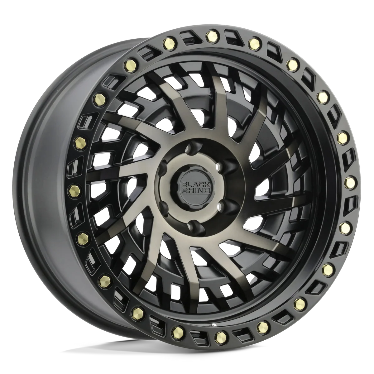20X9.5 6X139.7/-12 Black Rhino Shredder Matte Black Dark