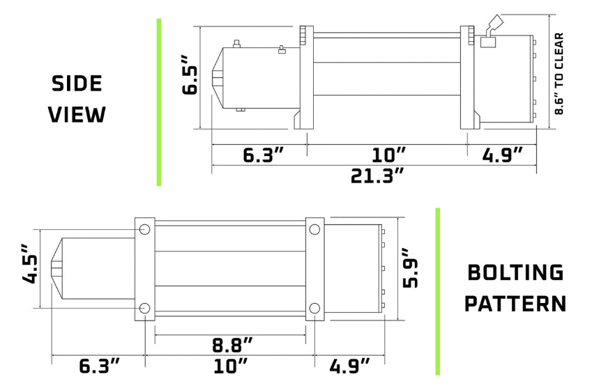 WINCH ELECTRICO 12V - DE 12000LB CON PIOLA DE ACERO IRONMAN4X4
