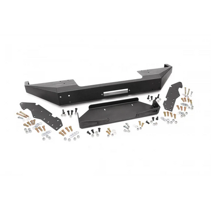 BUMPER PARACHOQUES DELANTERO ROUGH COUNTRY CON SOPORTE PARA WINCHE - JEEP CHEROKEE XJ 2WD / 4WD (1984-2001) (SIN BULLBAR)
