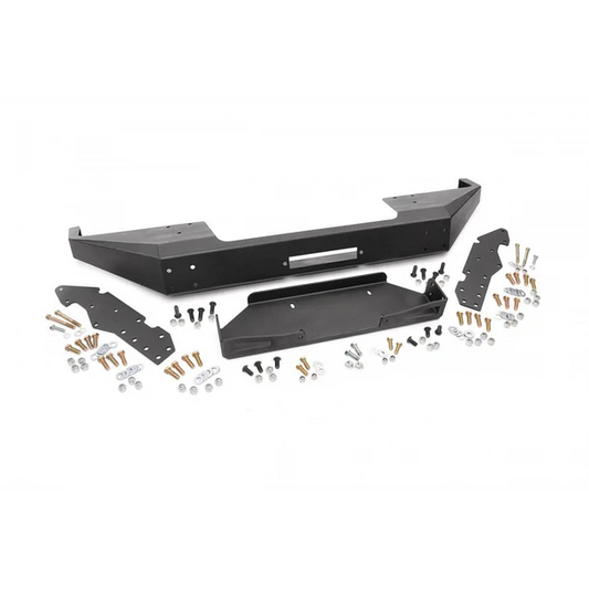 BUMPER PARACHOQUES DELANTERO ROUGH COUNTRY CON SOPORTE PARA WINCHE - JEEP CHEROKEE XJ 2WD / 4WD (1984-2001) (SIN BULLBAR)