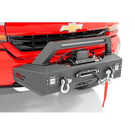 BUMPER KIT DE MONTAJE Rough Country DE WINCHE EXO - CHEVY SILVERADO 1500 2WD / 4WD (2007-2018)