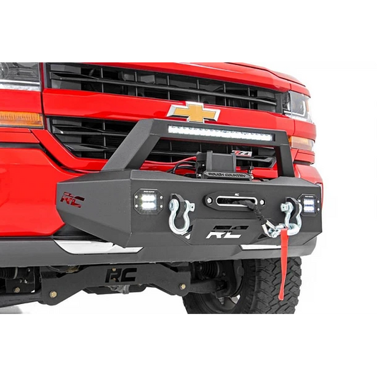 BUMPER KIT DE MONTAJE Rough Country DE WINCHE EXO - CHEVY SILVERADO 1500 2WD / 4WD (2007-2018)