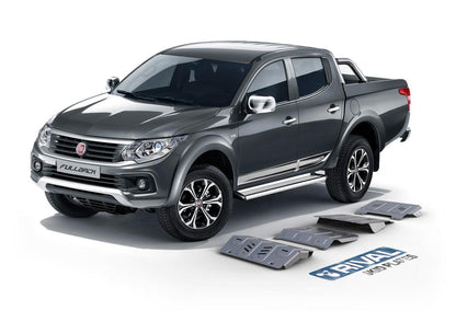 PACK DE SKID PLATE (4 PLACAS DE ACERO 3mm) RIVAL MITSUBISHI L200 2015+ - MITSUBISHI MONTERO SPORT 2015+