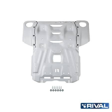 SKID PLATE DE ALUMINIO 6MM (RADIADOR/MOTOR) RIVAL TOYOTA HILUX REVO 2015+ - TOYOTA FORTUNER 2015+