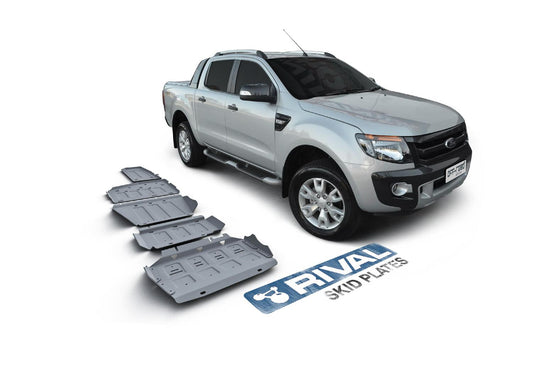 PACK DE SKID PLATE (5 PLACAS DE ACERO 3mm) RIVAL FORD RANGER