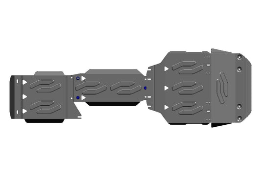PACK DE SKID PLATE (4 PLACAS DE ACERO 3mm) RIVAL