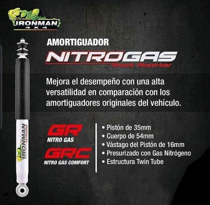 KIT DE SUSPENSIÓN NITROGAS (COMPLETA) - TOYOTA HILUX VIGO 2005-2015