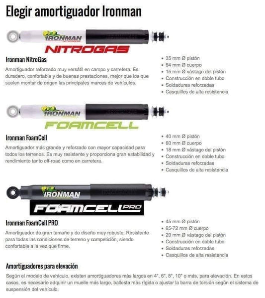 KIT DE SUSPENSIÓN FOAMCELL PRO (COMPLETA) - NISSAN RENAULT NP300 2016+ - ALASKAN 2017+