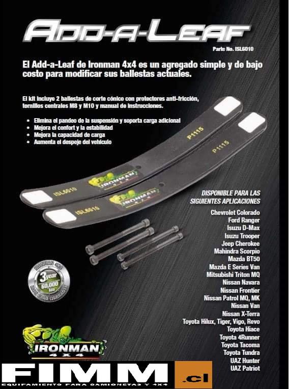 KIT DE SUSPENSIÓN FOAMCELL PRO (CON ADD A LEAF) - TOYOTA HILUX VIGO 2005-2015