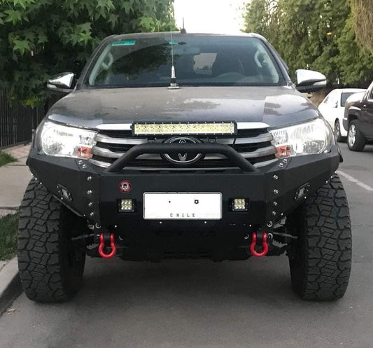 BUMPER PAR DELANTERO Y TRASERO SKULL OFF ROAD - TOYOTA HILUX REVO 2016-2020