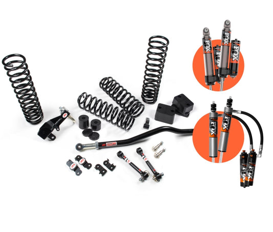 SUSPENSION JKS  FOX 2.5 KIT CON LEVANTE CON ESPIRALES