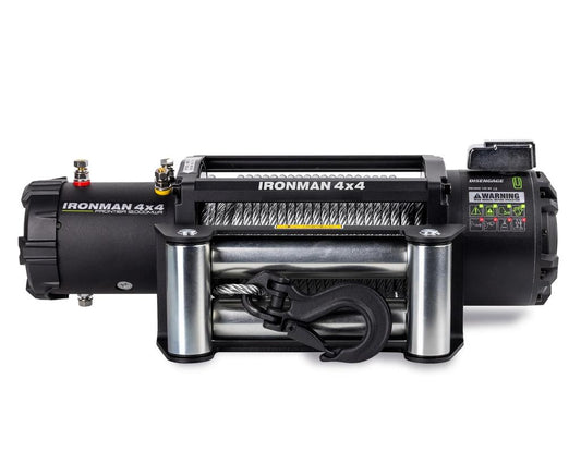 WINCH FRONTIER - DE 12000LB CON PIOLA DE ACERO IRONMAN4X4