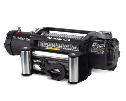 WINCH FRONTIER - DE 12000LB CON PIOLA DE ACERO IRONMAN4X4