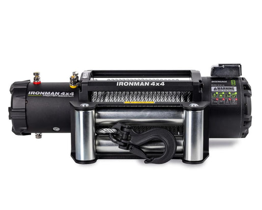 WINCH FRONTIER - DE 9500LB CON PIOLA DE ACERO IRONMAN4X4