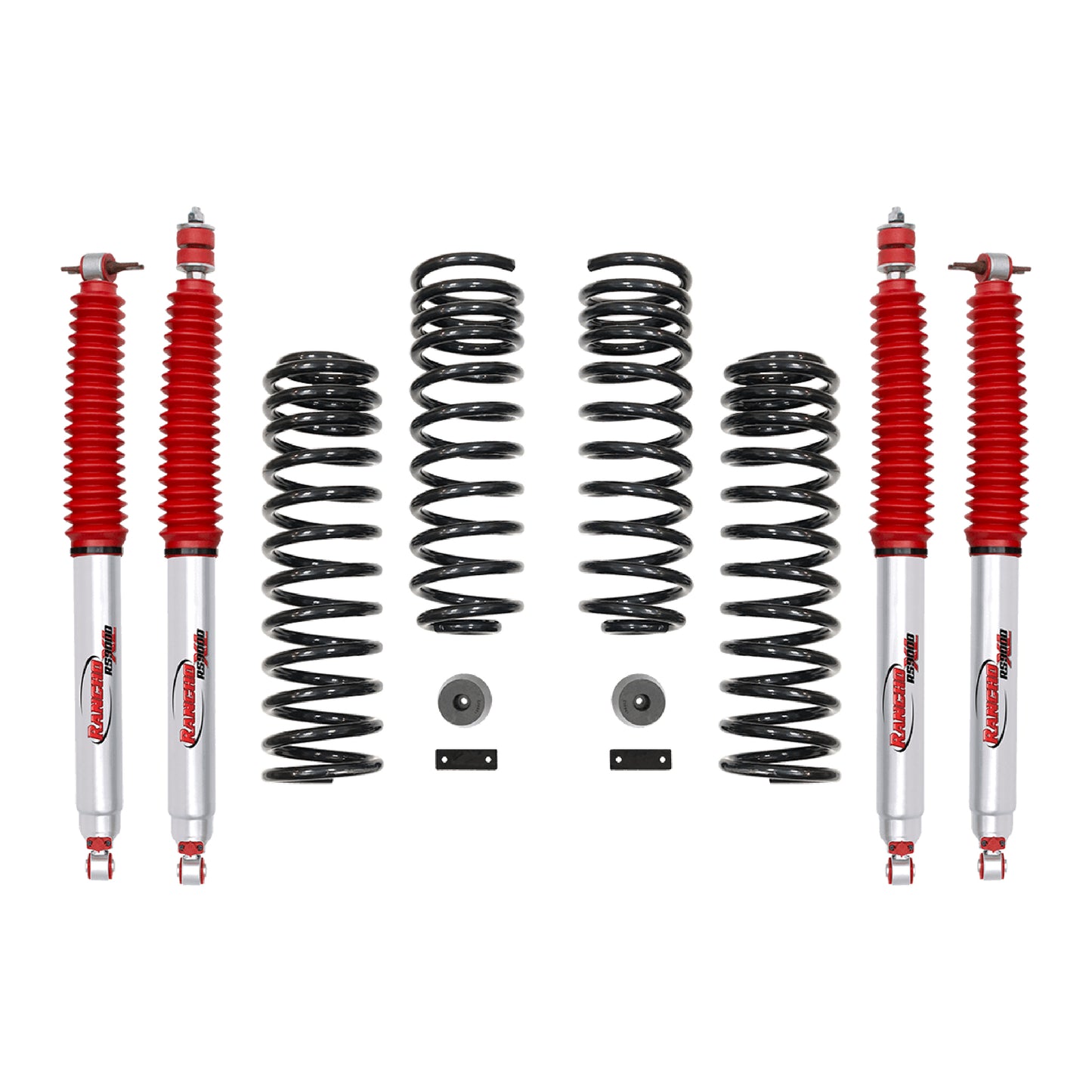 SUSPENSION JEEP WRANGLER JK 2 DOOR 2007-2018 KIT CON LEVANTE CON ESPIRALES