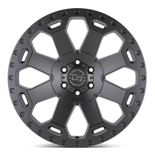 17X9.0 6X135/12 Black Rhino Warlord Matte Black W/Machine