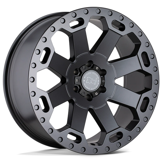 17X9.0 6X139.7/-12 Black Rhino Warlord Matte Gunmetal