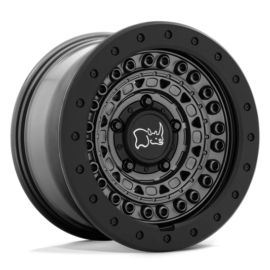 17X8.5 6X139.7/-18 Black Rhino Barricade Gun Black/Black Roc