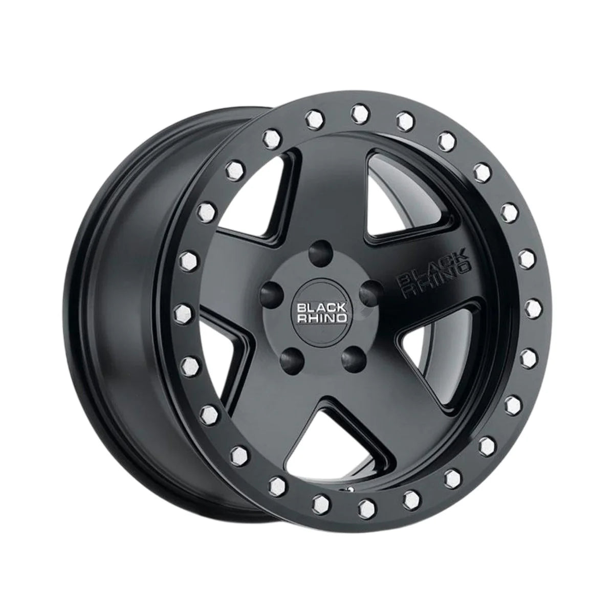 17X9.5 6X139.7/-18 Black Rhino Crawler Matte Black