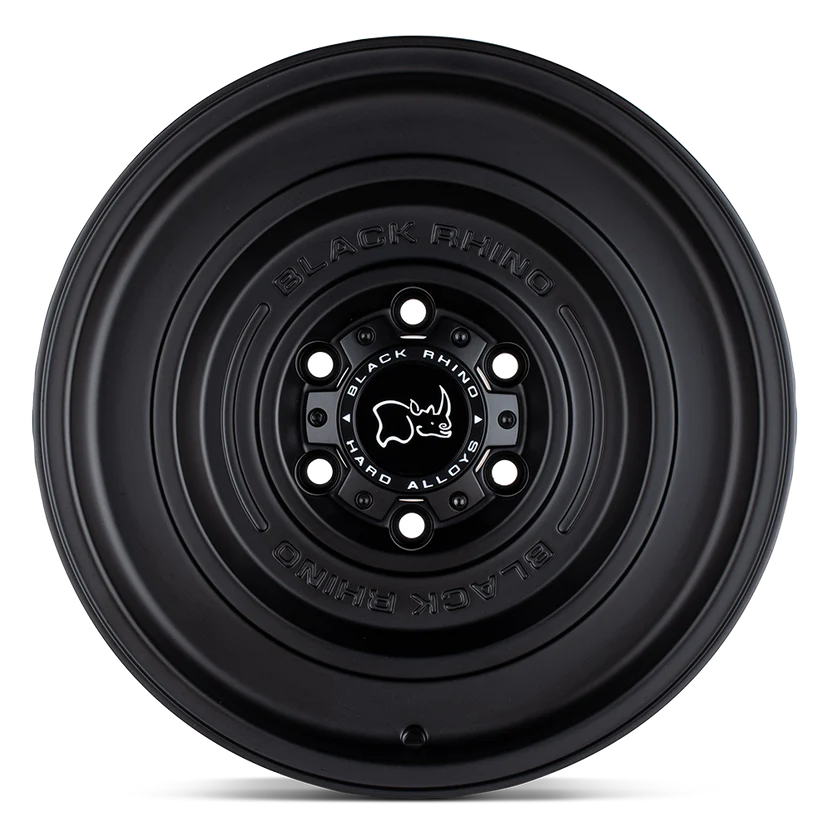 17X9.5 6X139.7/-12 Black Rhino Solid Matte Black