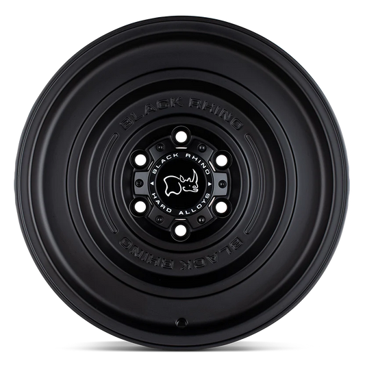 17X9.5 6X139.7/-12 Black Rhino Solid Matte Black