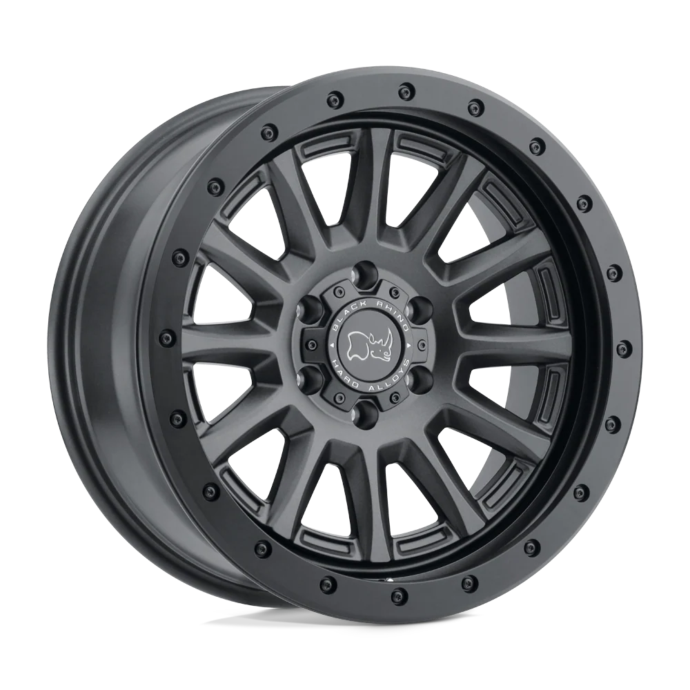 17X8.5 6X114.3/10 Black Rhino Dugger 6 Lug Gunblack